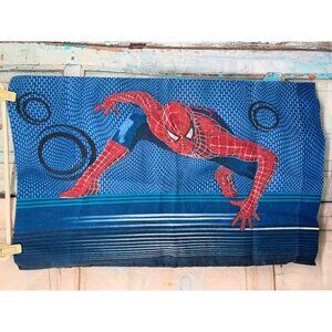 Spiderman Pillowcase Standard Blue Red Vintage
